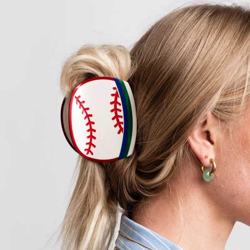 Baseball Hair Claw made by Modcloth