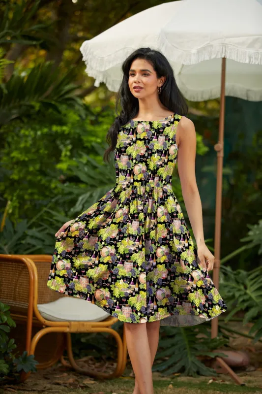Wine Vintage Dress made by Retrolicious