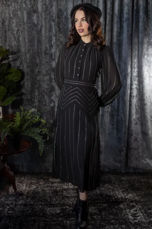 Millicent Gothic Old Hollywood Glam Dress made by Modcloth
