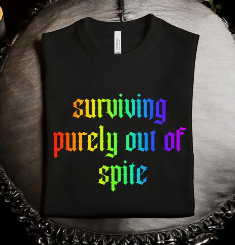 surviving purely out of spite: Rainbow T-Shirt made by Modcloth