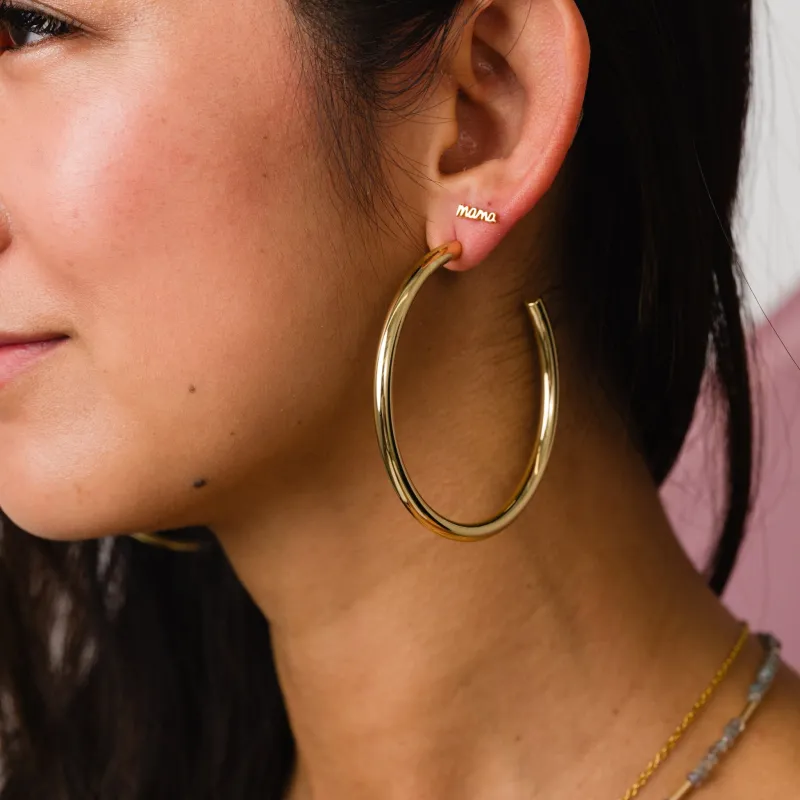 Big Ass Hoop Earrings made by Modcloth