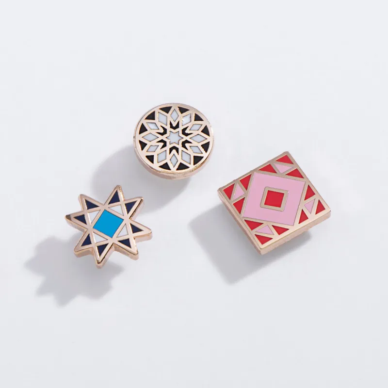 Barn Quilt Stud Earrings made by Modcloth