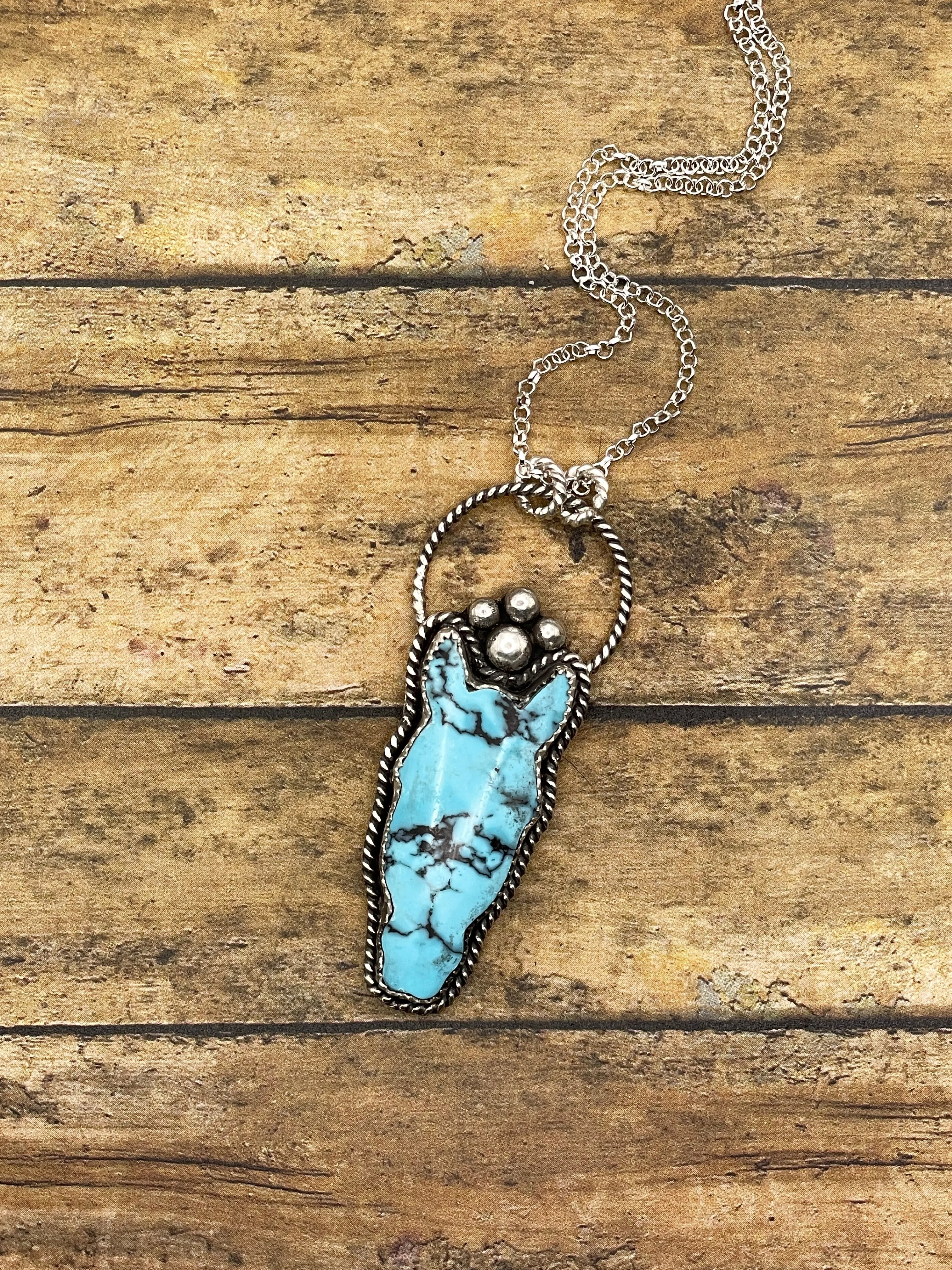 Bronco - Turquoise Mustang Horse Head Pendant sold by Modcloth product image thumbnail 5