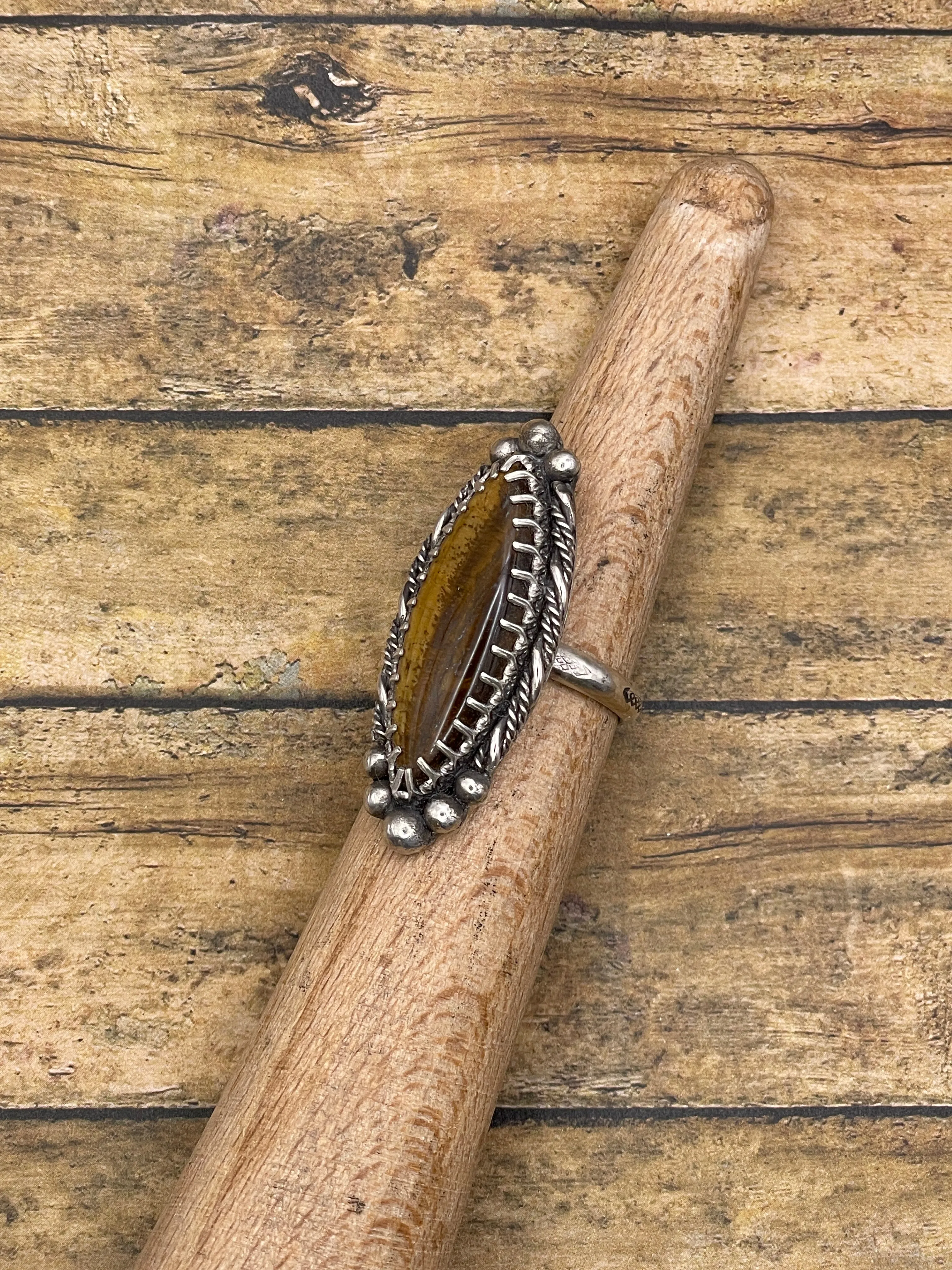 Ingrid - Tiger Eye Boho Statement Ring sold by Modcloth product image thumbnail 4
