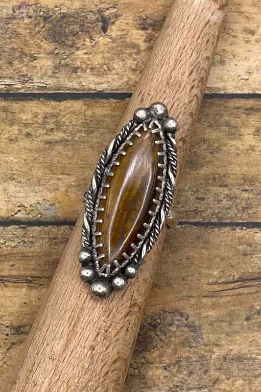 Ingrid - Tiger Eye Boho Statement Ring made by Modcloth