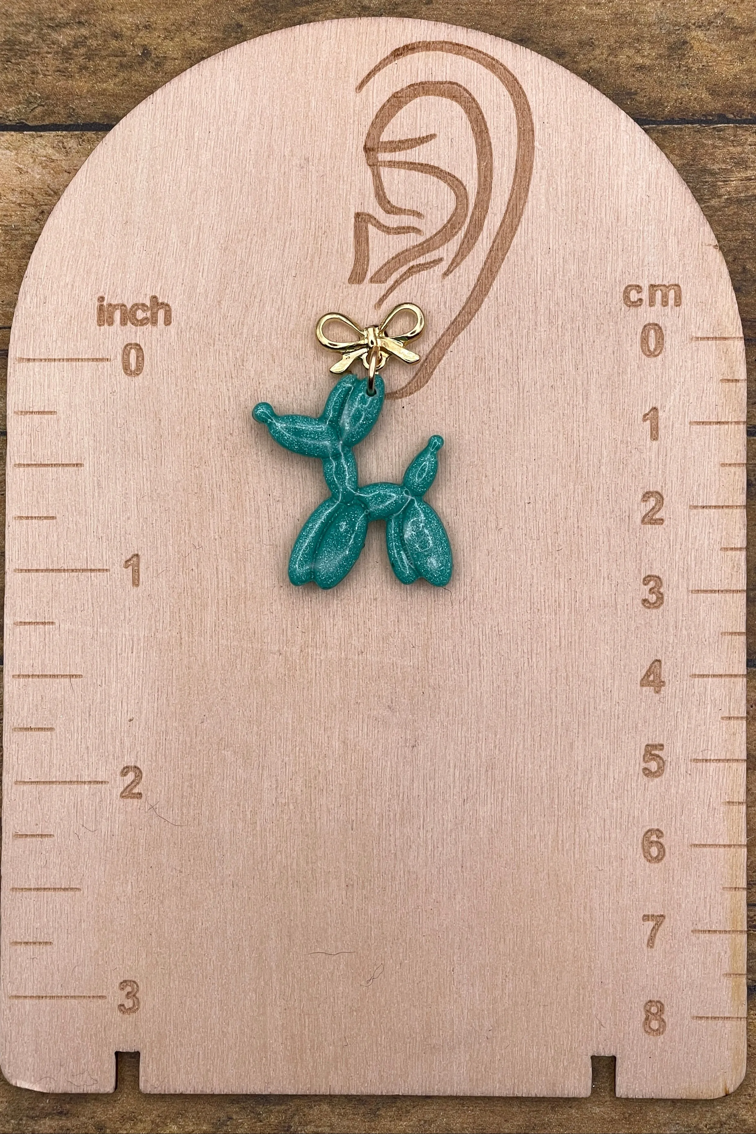 Fun - Balloon Dog Dangle Earrings: Handmade, Hand-Painted Polymer Clay sold by Modcloth product image thumbnail 2
