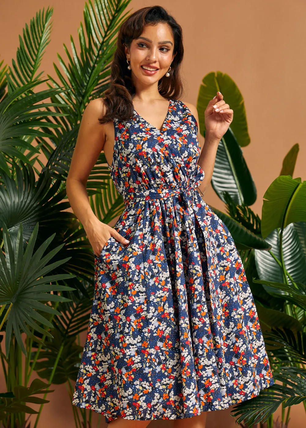 Instant Energy Faux-Wrap Dress sold by Modcloth