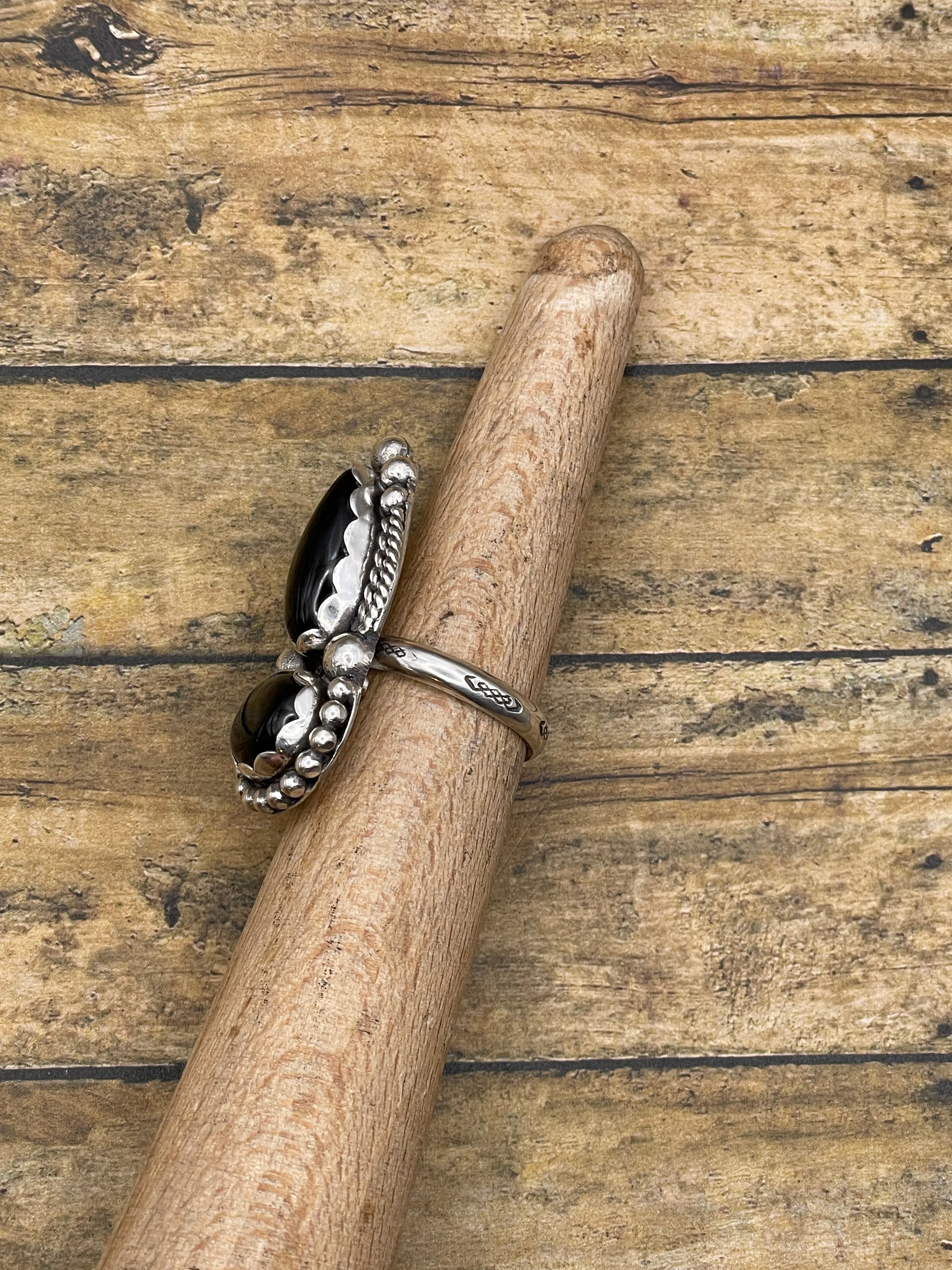 Denise - Black Double Onyx Gemstone Ring sold by Modcloth product image thumbnail 2