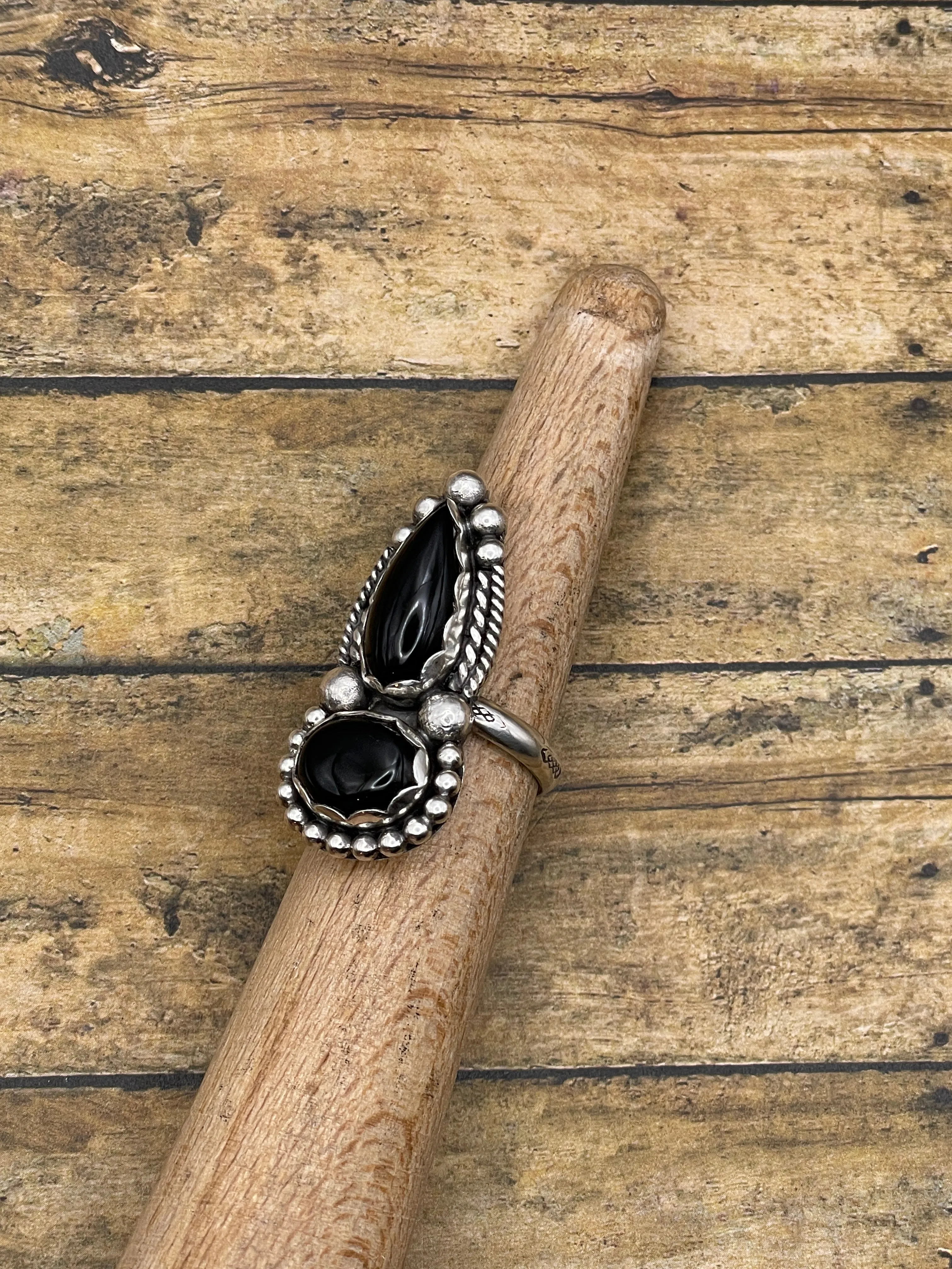 Denise - Black Double Onyx Gemstone Ring sold by Modcloth product image thumbnail 5