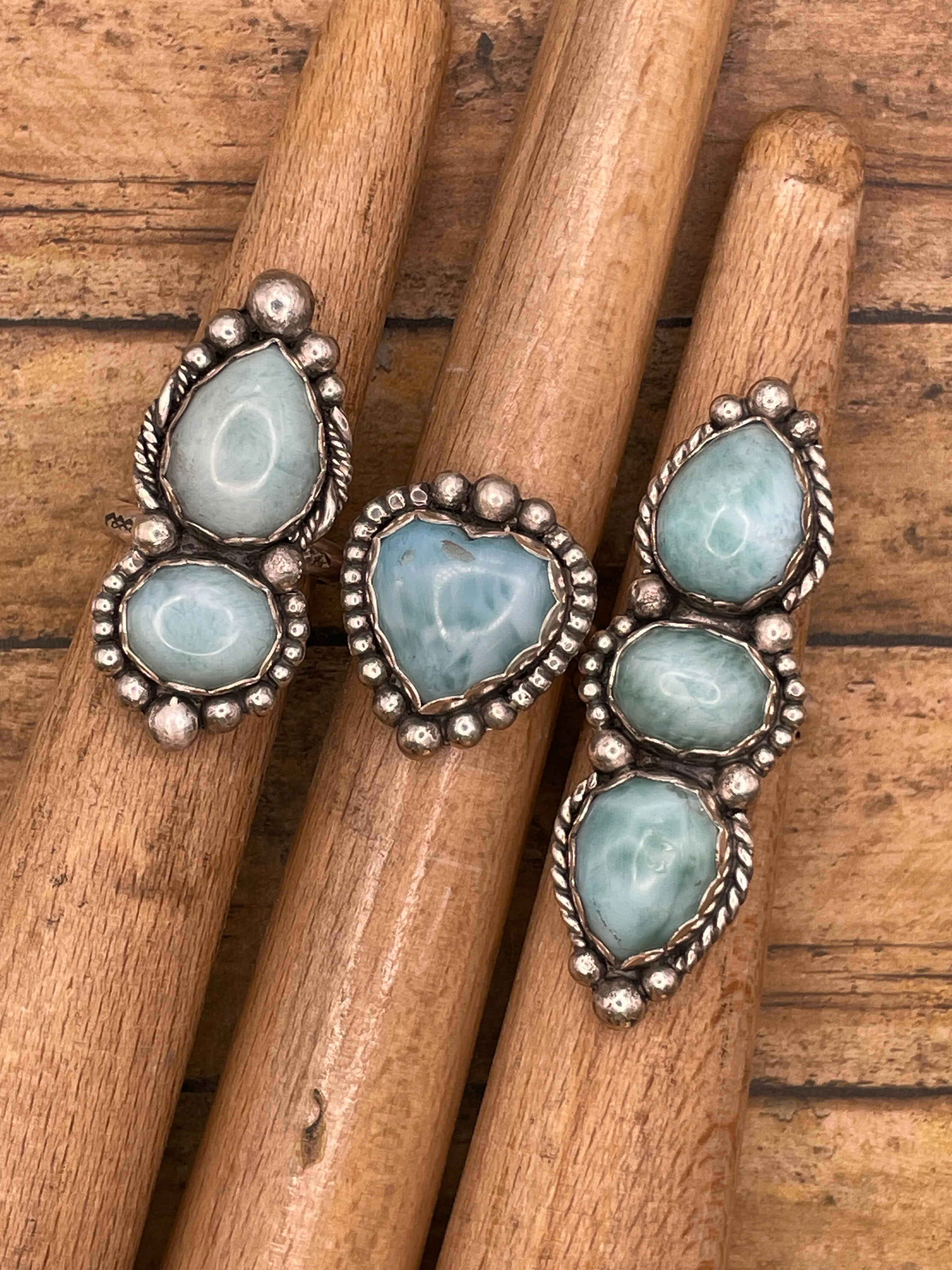 Jaclyn - Larimar Double Stone Ring sold by Modcloth product image thumbnail 5