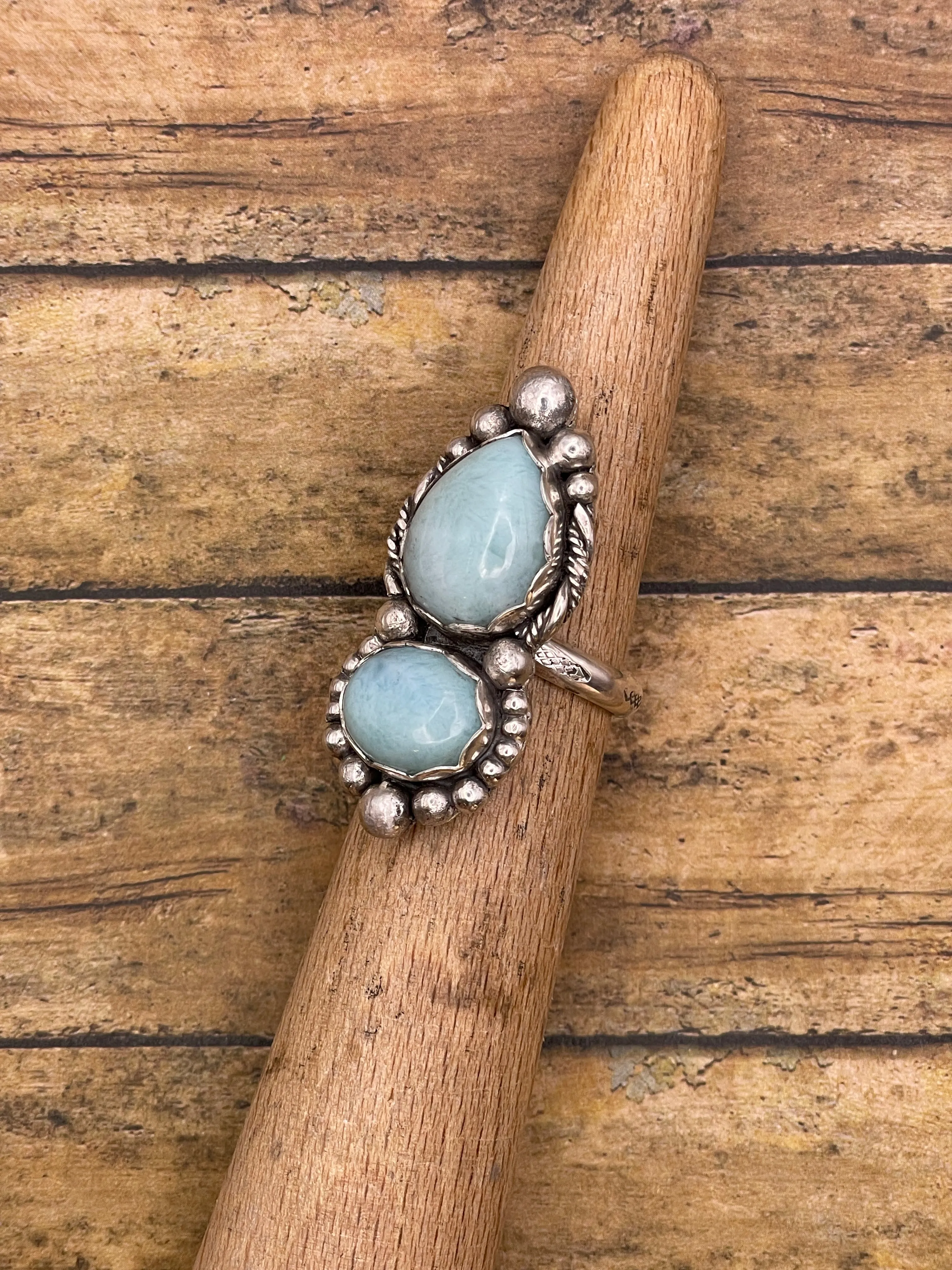 Jaclyn - Larimar Double Stone Ring sold by Modcloth product image thumbnail 2