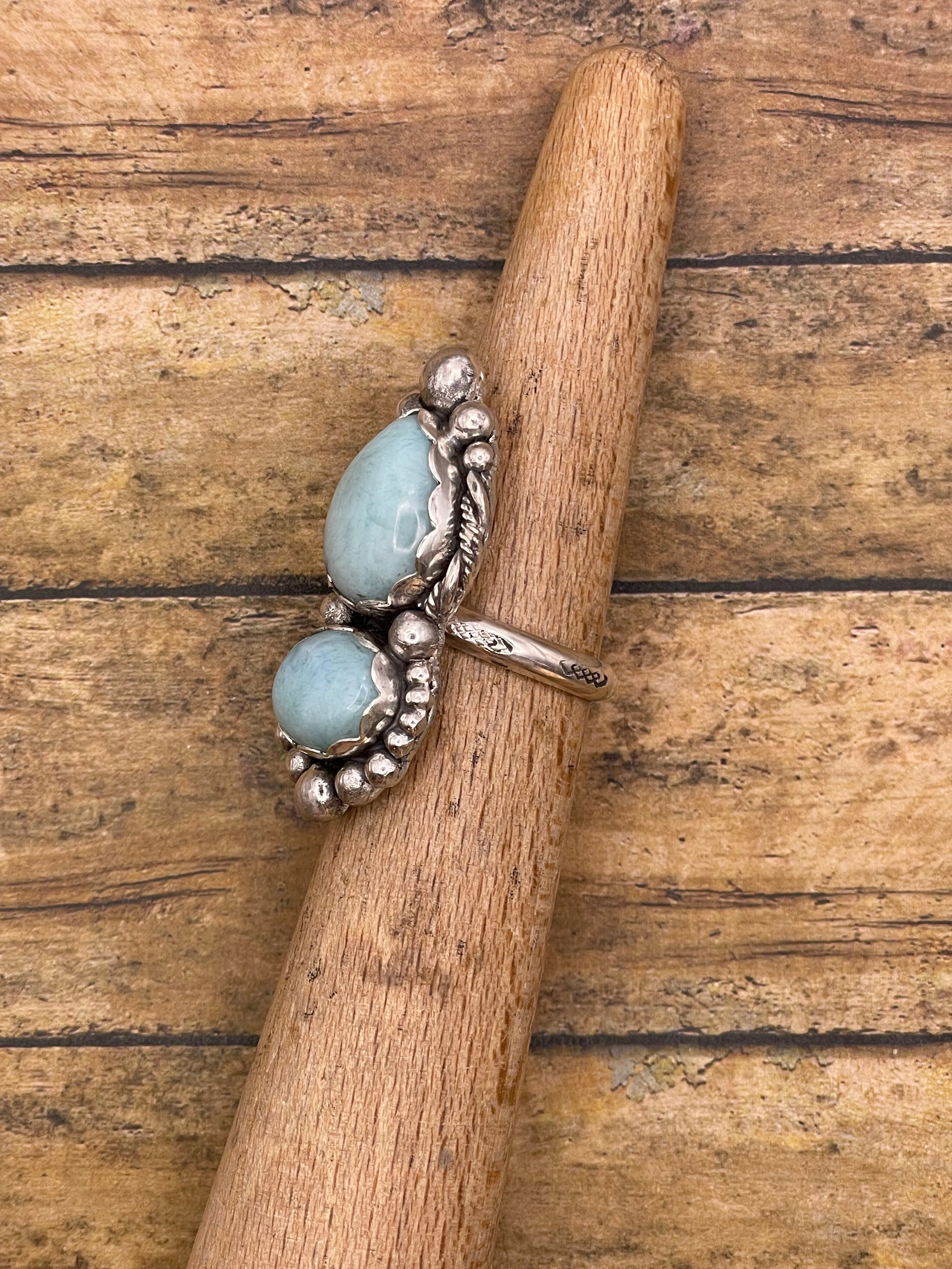 Jaclyn - Larimar Double Stone Ring sold by Modcloth product image thumbnail 3