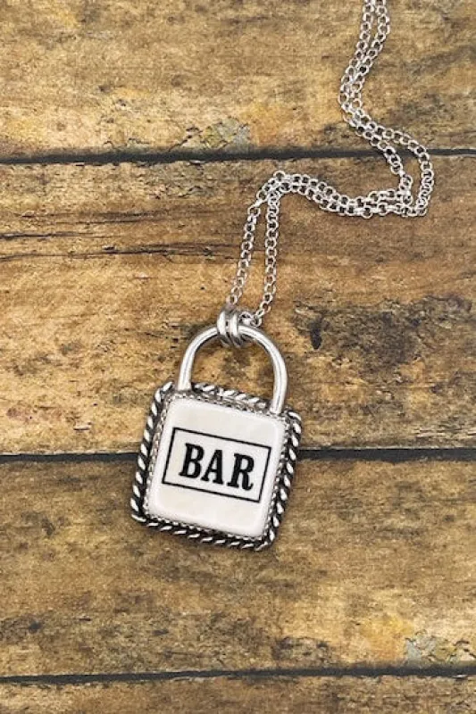 Leo - Vintage Poker Dice Faux Lock Pendant made by Modcloth