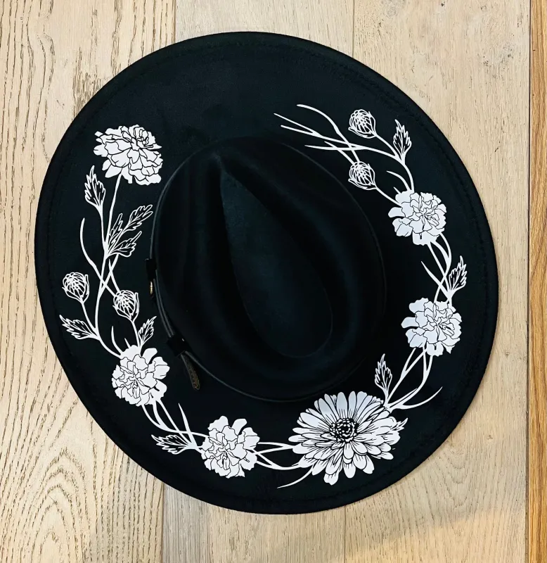 Vegan Felt Hat - XL Brim - Marigolds made by Modcloth