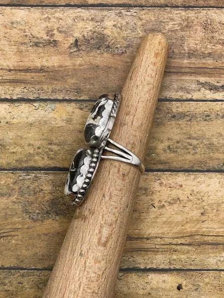 Amy - White Buffalo Turquoise Double Gemstone Ring sold by Modcloth product image thumbnail 5