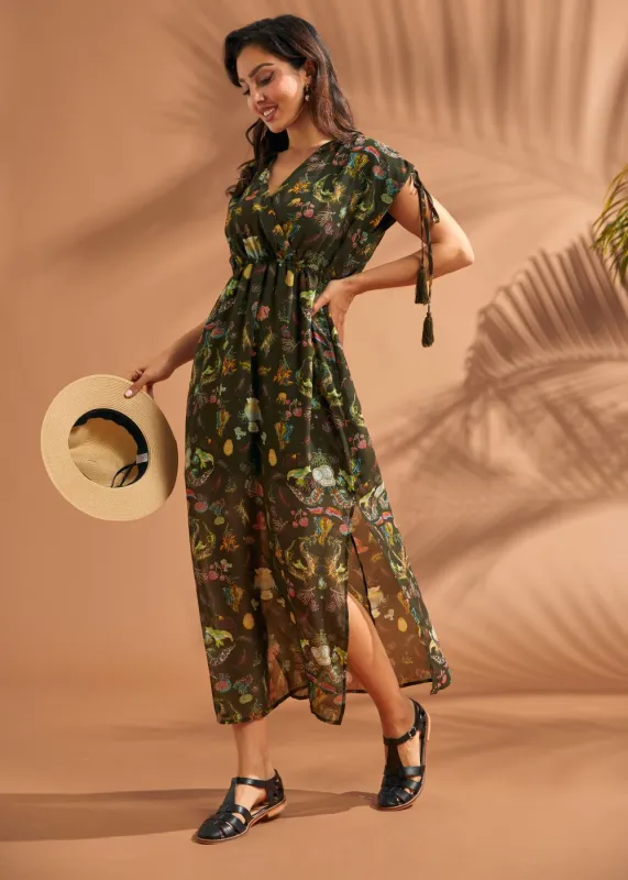 Resort Ready Caftan Maxi Dress made by Modcloth