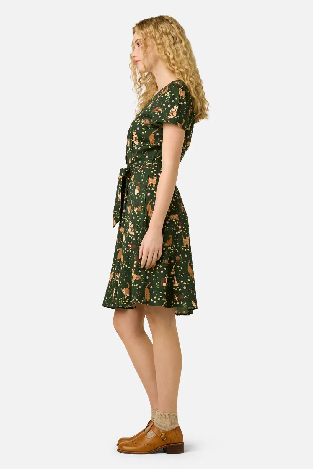 Cute Cats Knee Length Dress sold by Modcloth product image thumbnail 4