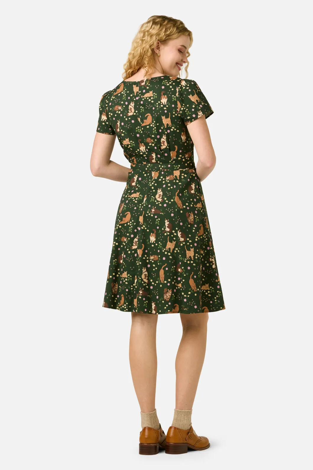 Cute Cats Knee Length Dress sold by Modcloth product image thumbnail 5
