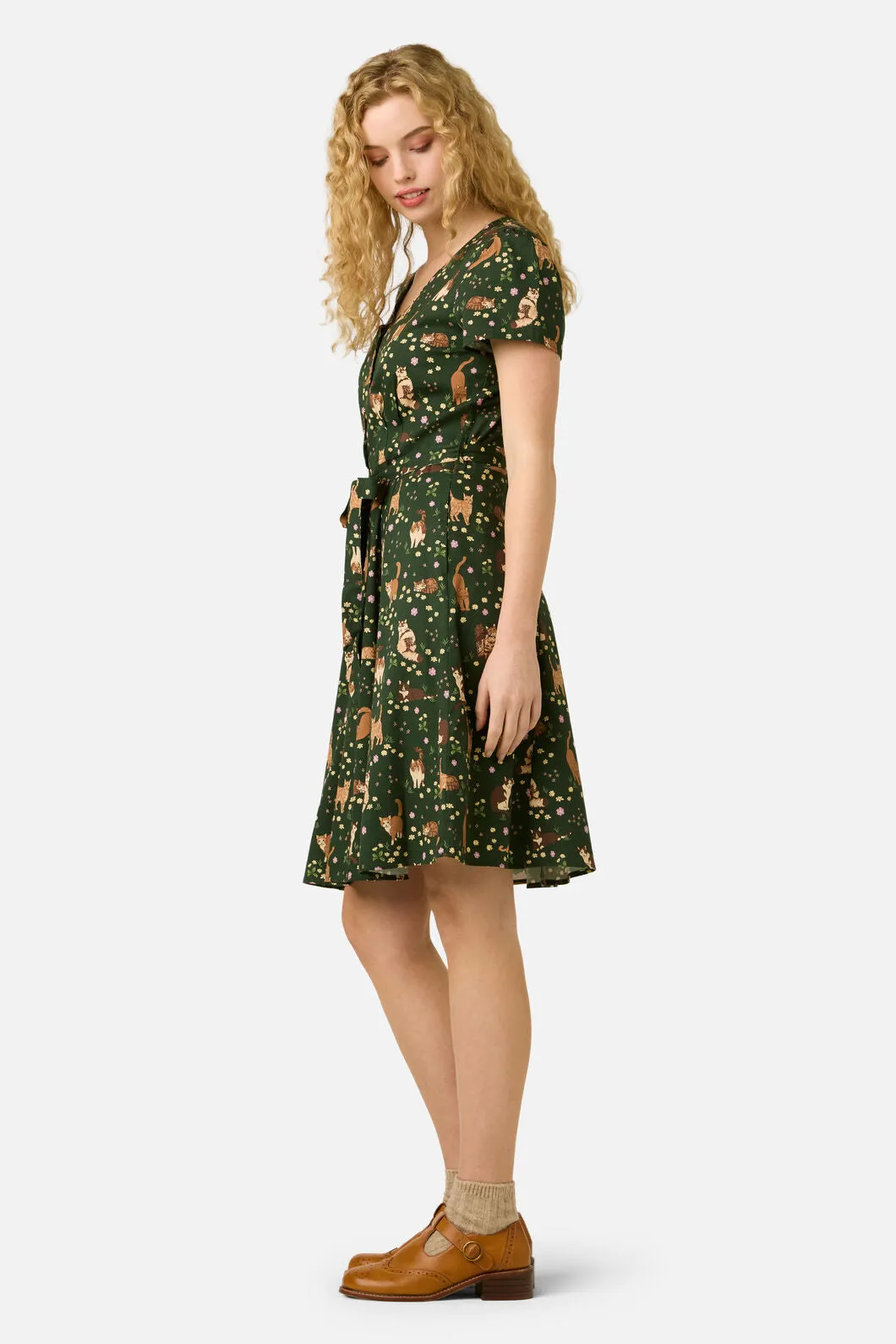 Cute Cats Knee Length Dress sold by Modcloth product image thumbnail 3