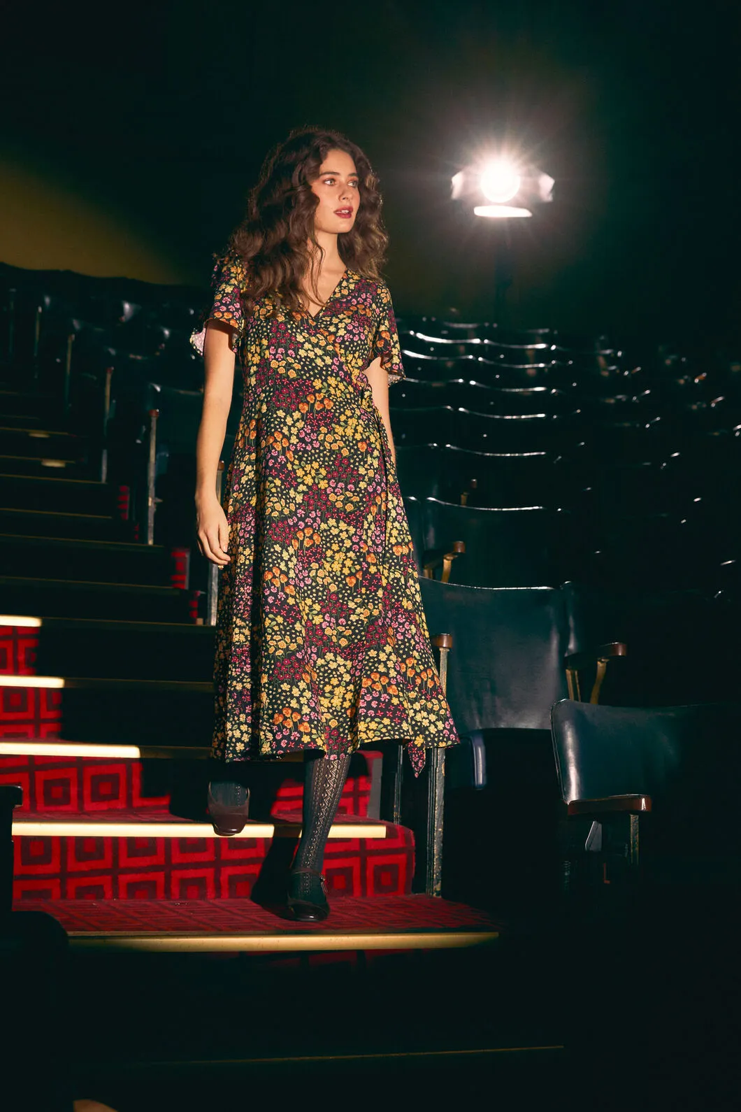 Iris Ditsy Wrap Midi Dress sold by Modcloth product image thumbnail 2