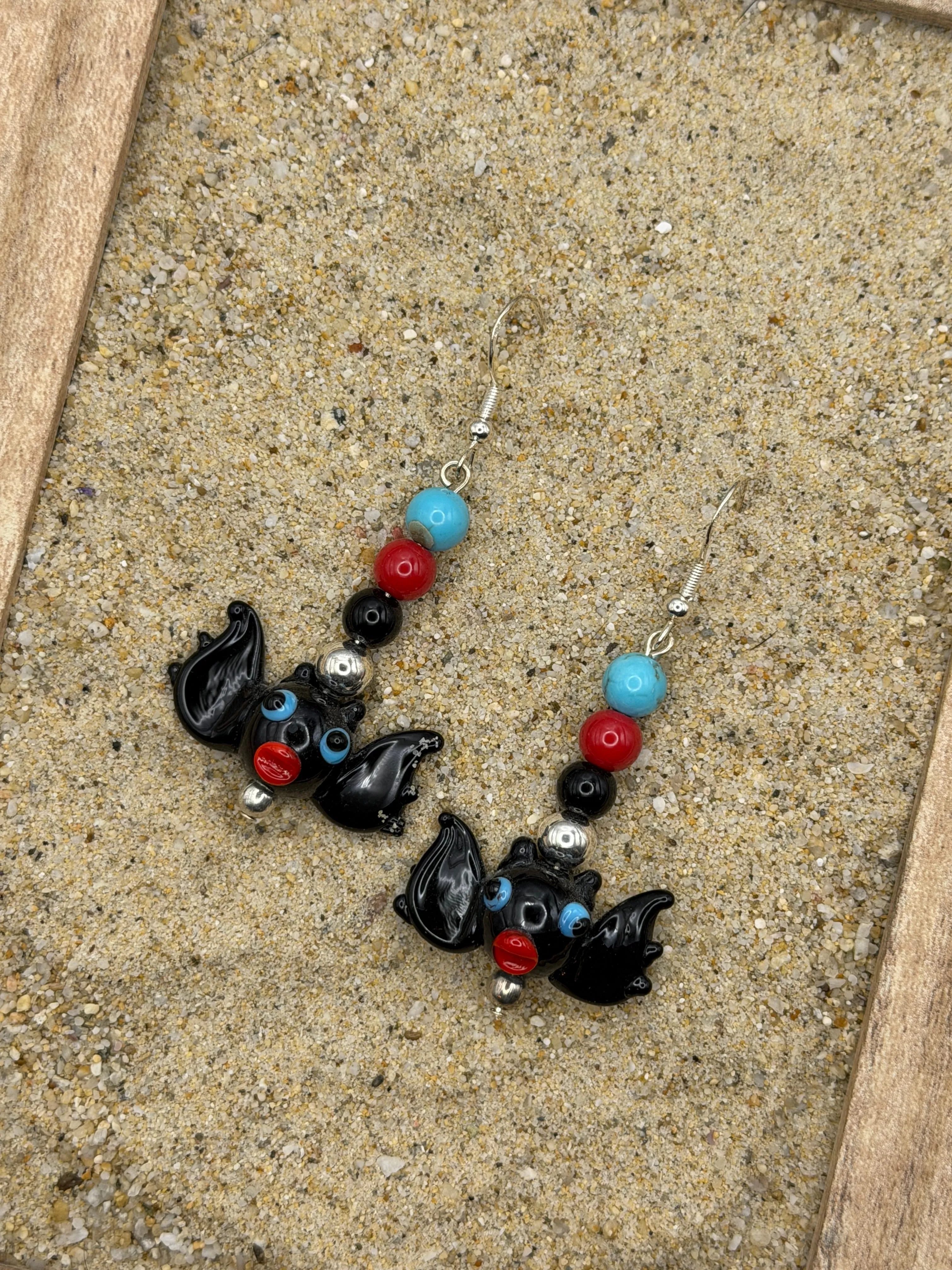 Salem - Cutie Bats Earrings: Handmade, Glass Beads sold by Modcloth product image thumbnail 3