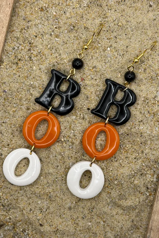 Salem - BOO Earrings: Handmade, Hand Painted, Polymer Clay made by Modcloth