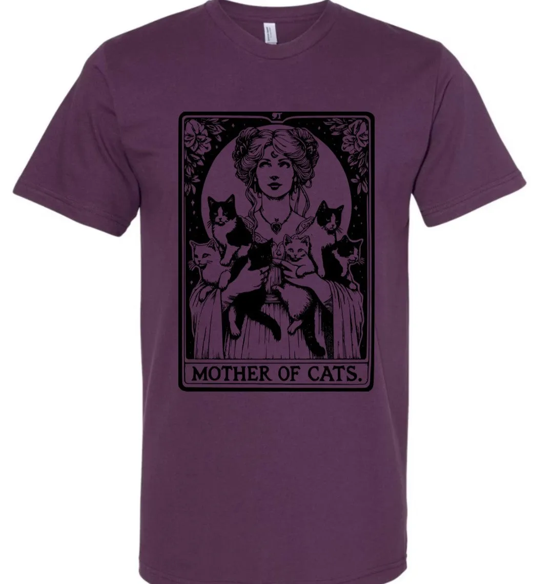 Mother of Cats Tarot T-Shirt: Plum sold by Modcloth