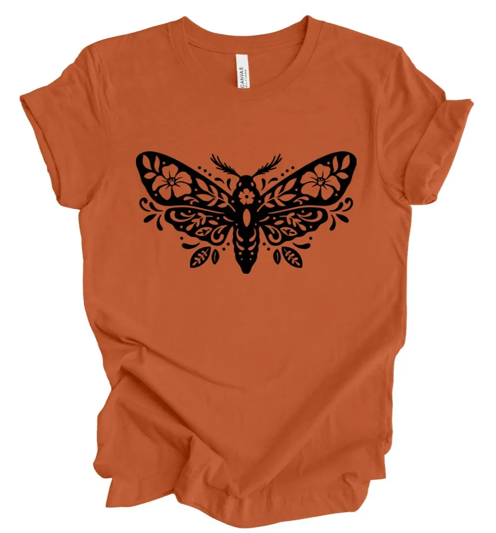Floral Moth T-Shirt: Pumpkin sold by Modcloth product image thumbnail 2