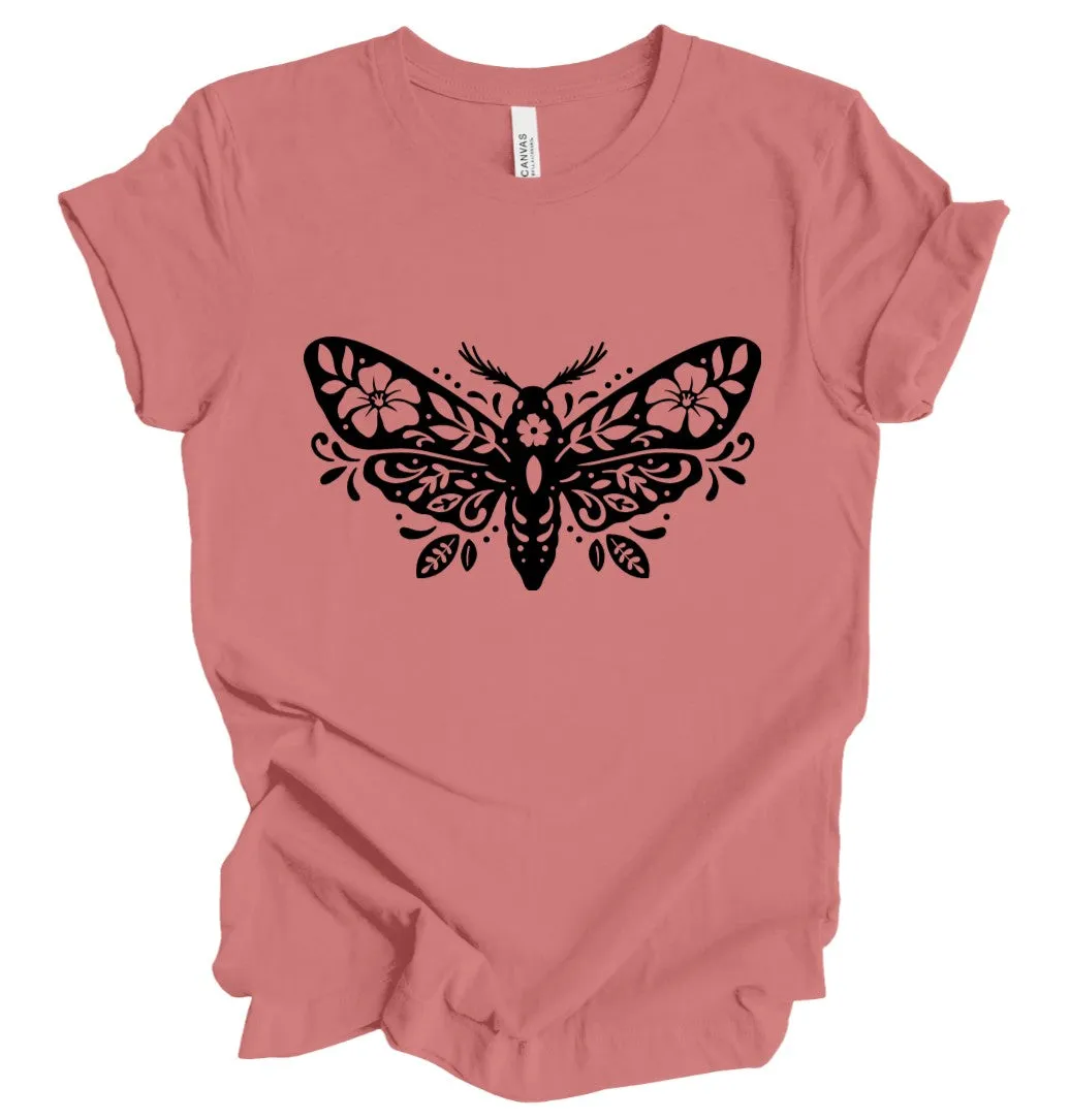 Floral Moth T-Shirt: Dusty Rose sold by Modcloth product image thumbnail 2