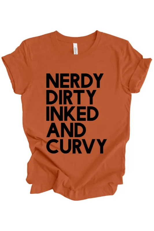Nerdy Dirty Inked and Curvy T-Shirt: Pumpkin made by Modcloth