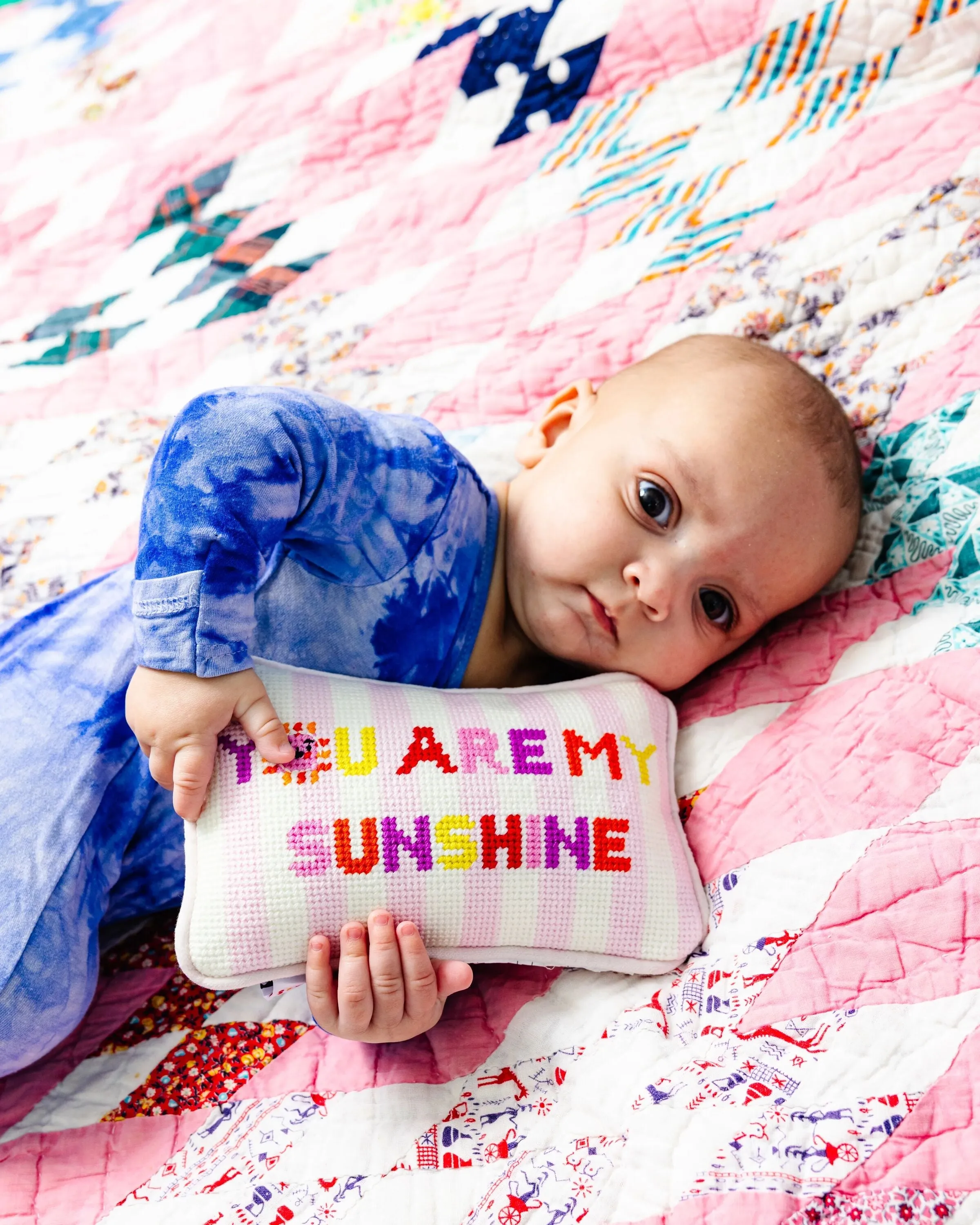 Needlepoint Pillow - You Are My Sunshine sold by Modcloth product image thumbnail 3