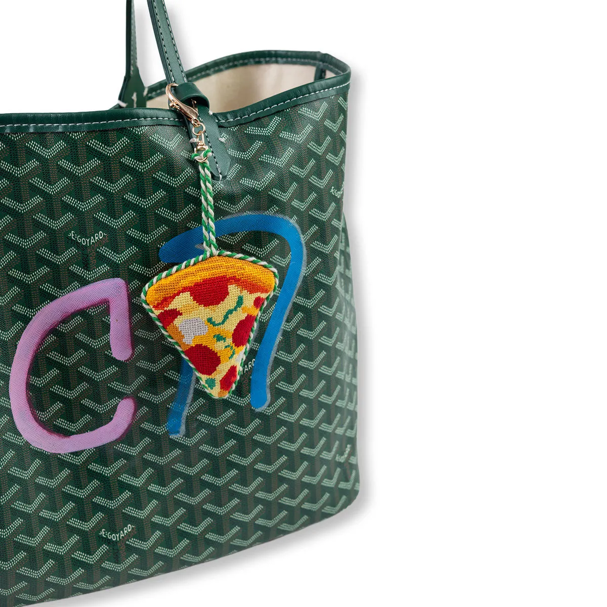 Needlepoint Bag Charm - Pizza Slice sold by Modcloth product image thumbnail 3