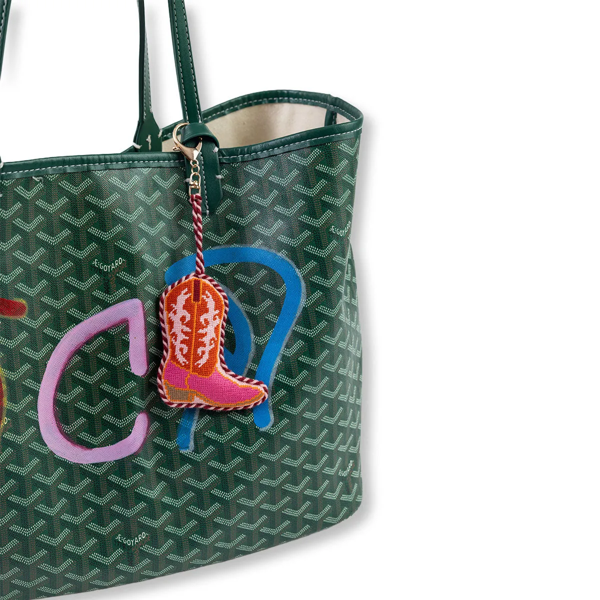 Needlepoint Bag Charm - Cowboy Boot sold by Modcloth product image thumbnail 3