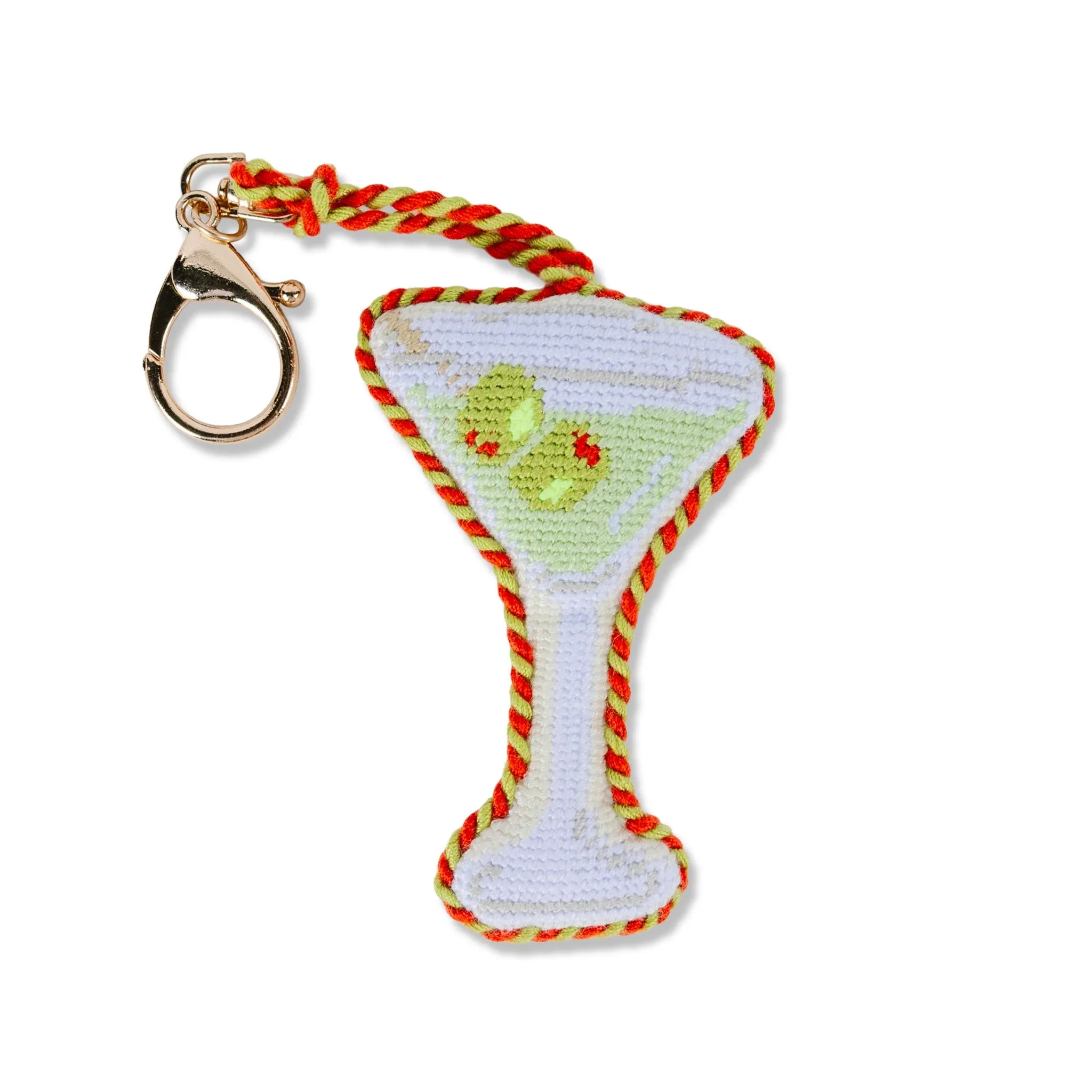 Needlepoint Bag Charm - Dirty Martini sold by Modcloth