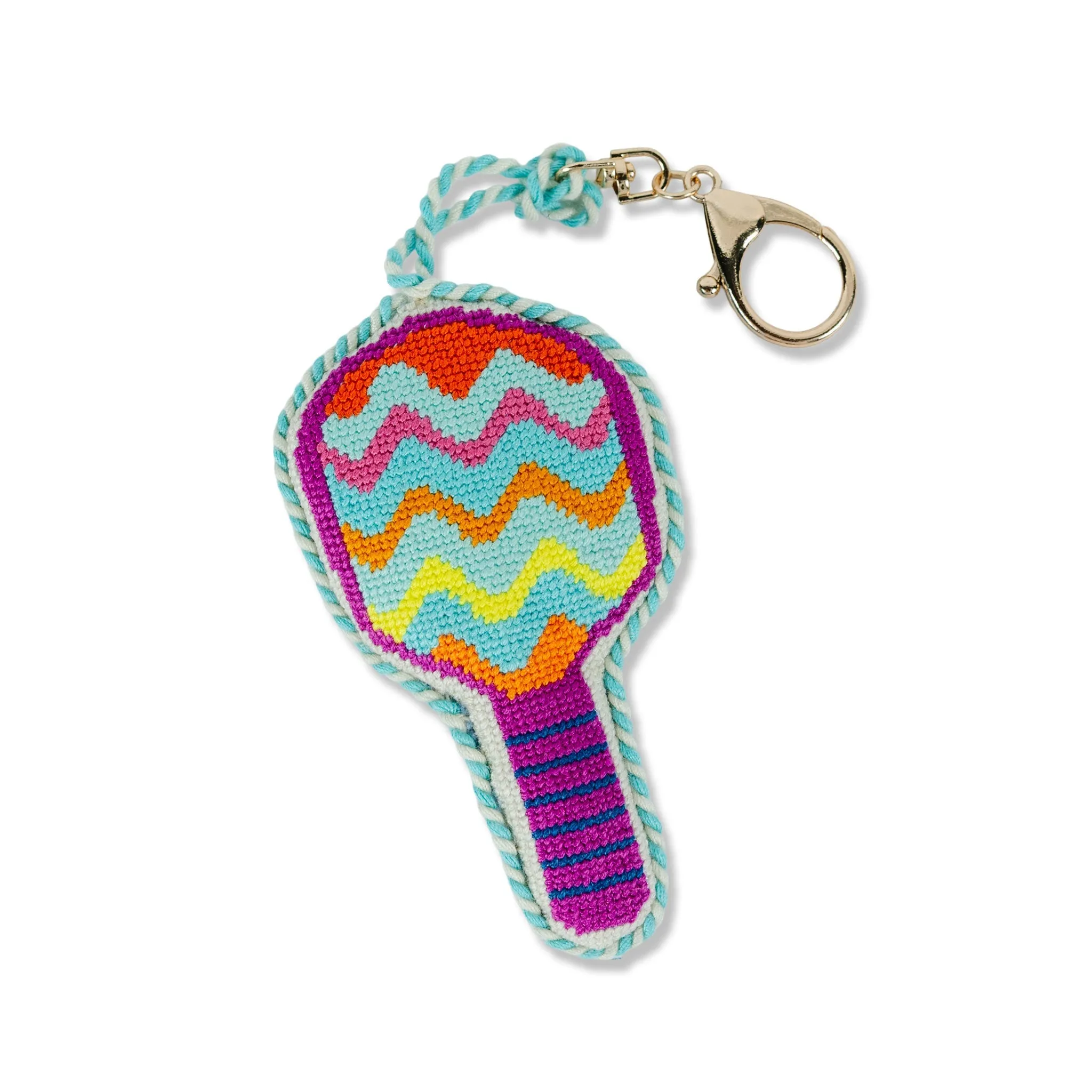 Needlepoint Bag Charm - Pickleball Racket sold by Modcloth