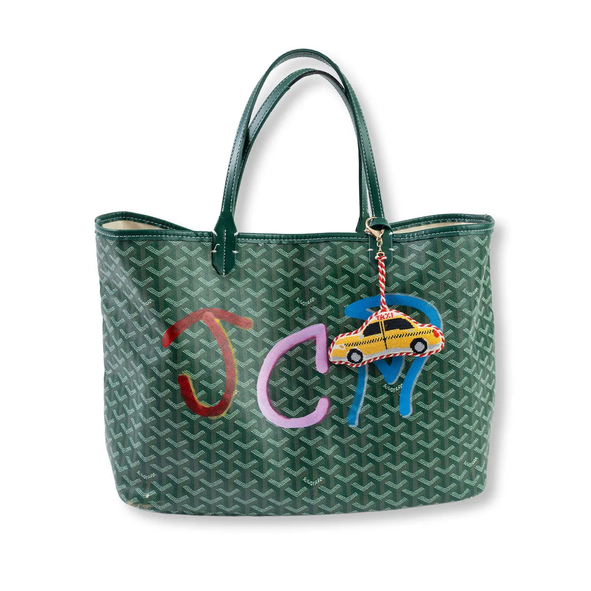Needlepoint Bag Charm - Taxi Cab sold by Modcloth product image thumbnail 4