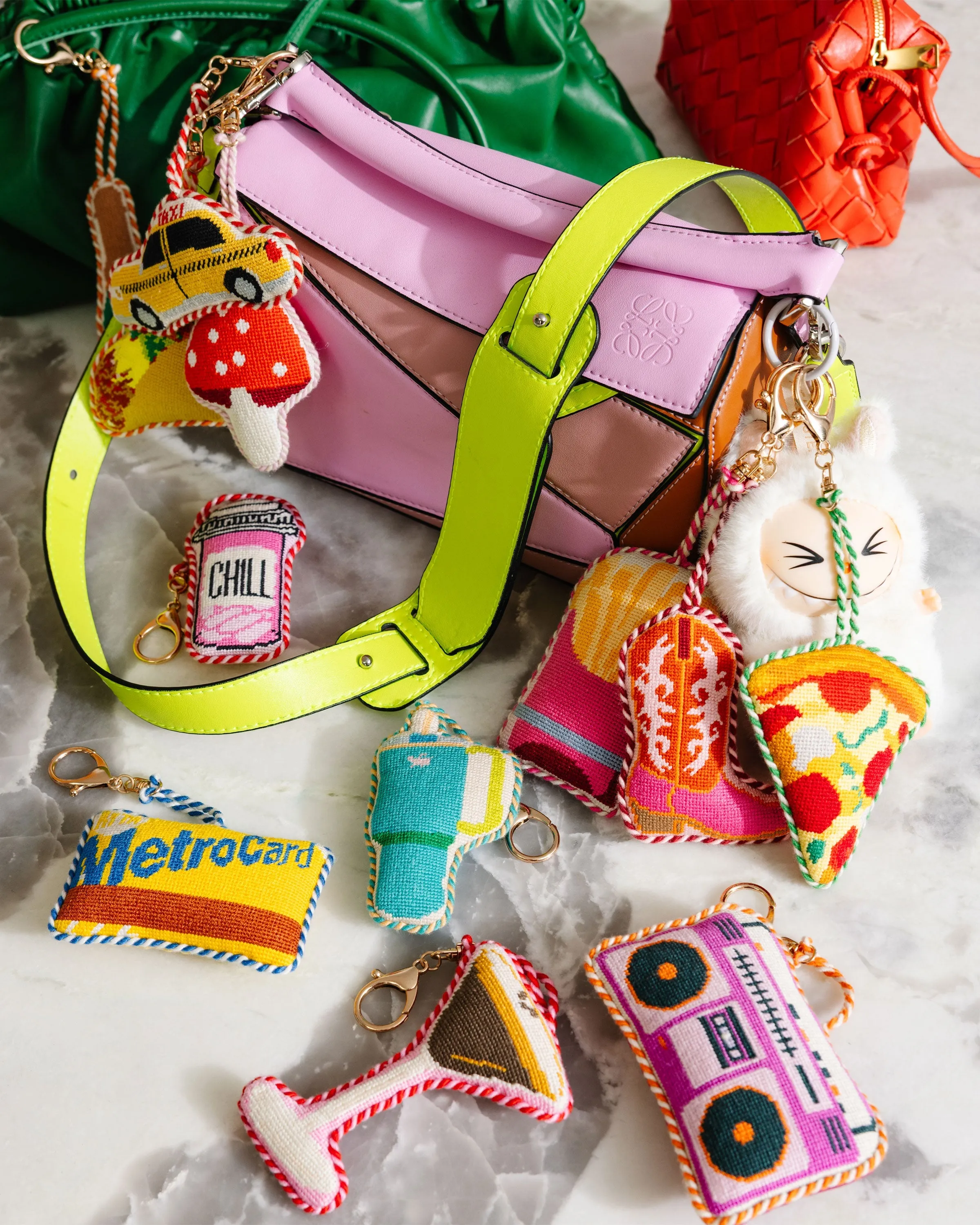 Needlepoint Bag Charm - Gummy Bear sold by Modcloth product image thumbnail 2