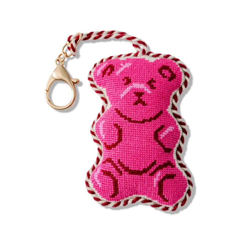 Needlepoint Bag Charm - Gummy Bear made by Modcloth