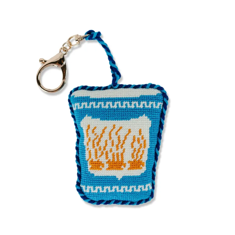 Needlepoint Bag Charm - Coffee Cup made by Modcloth