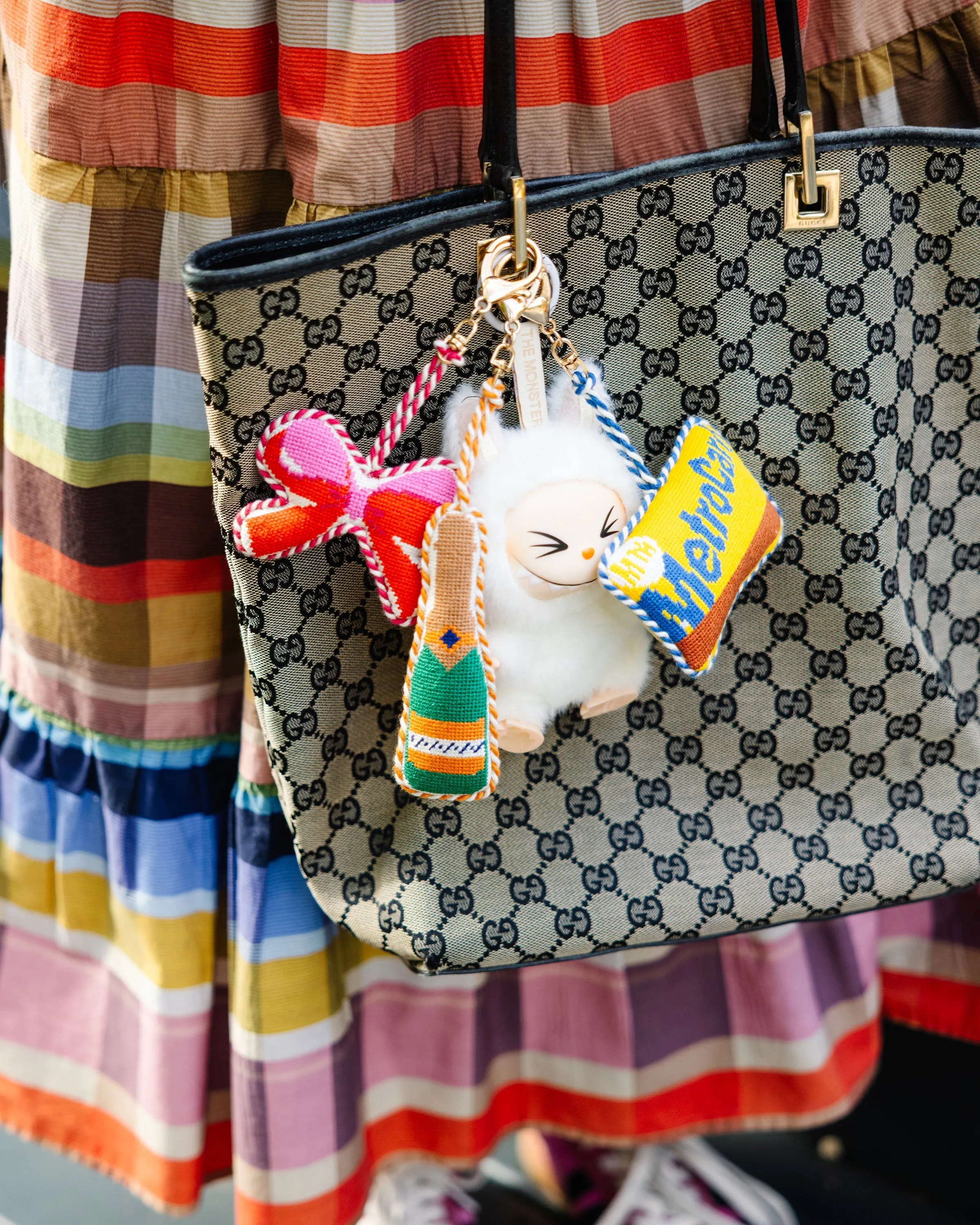 Needlepoint Bag Charm - Champagne Bottle sold by Modcloth product image thumbnail 2