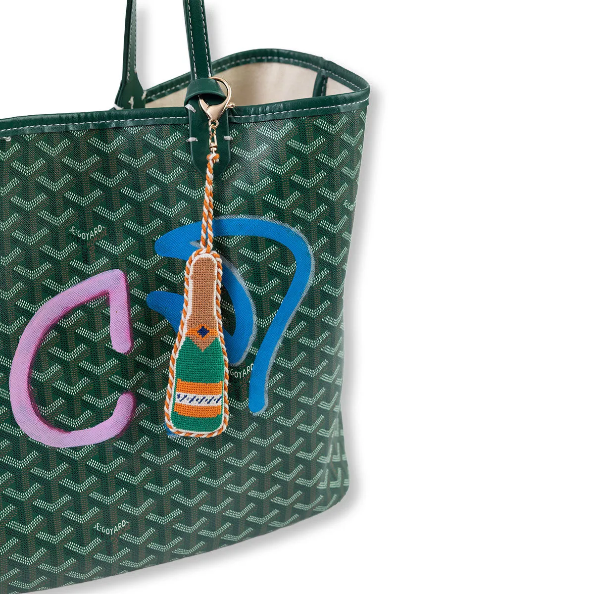 Needlepoint Bag Charm - Champagne Bottle sold by Modcloth product image thumbnail 3