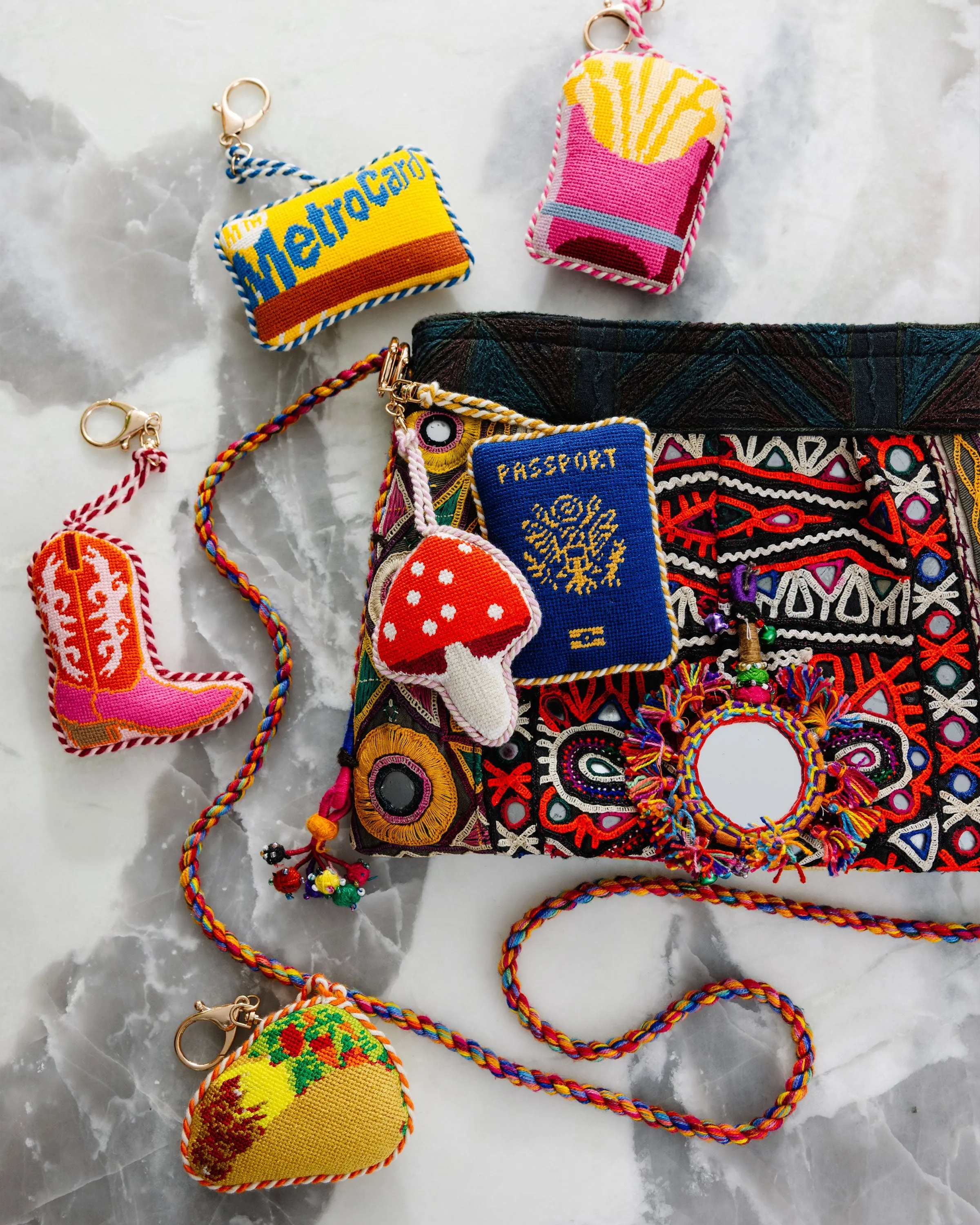 Needlepoint Bag Charm - Mushroom sold by Modcloth product image thumbnail 5