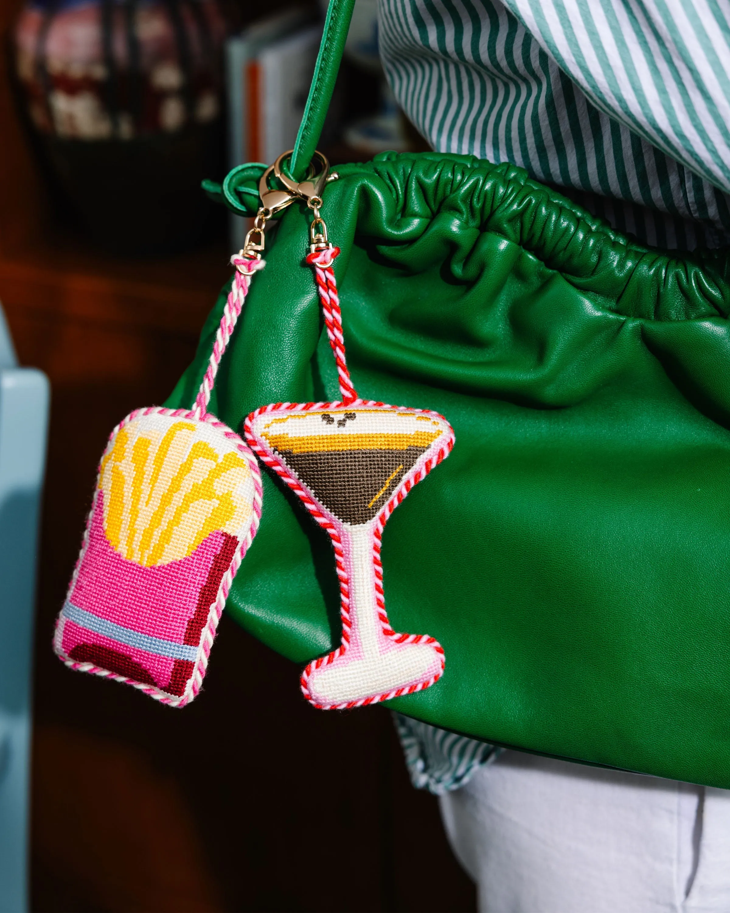 Needlepoint Bag Charm - French Fries sold by Modcloth product image thumbnail 2