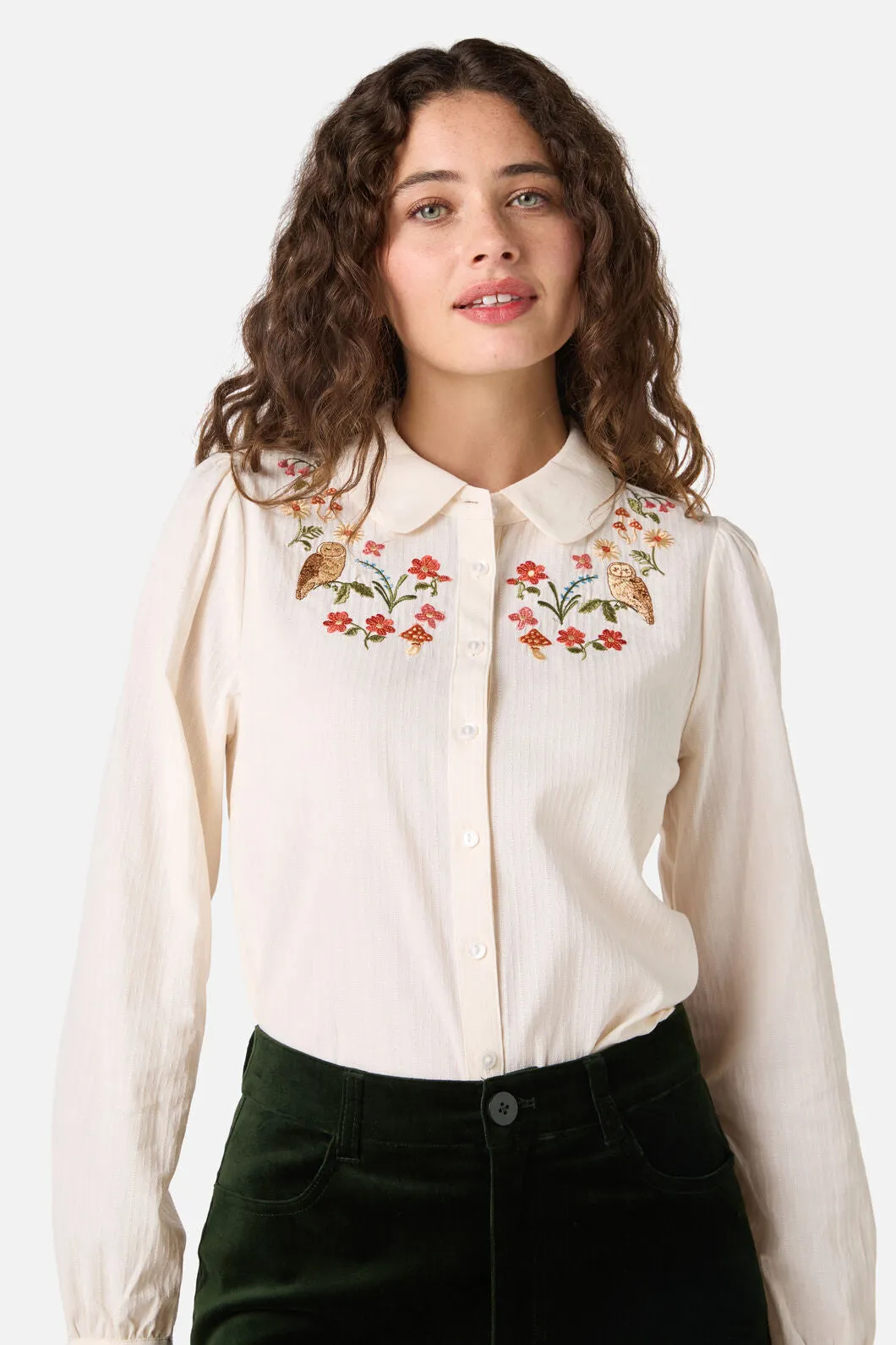 Owl Embroidered Blouse sold by Modcloth product image thumbnail 4