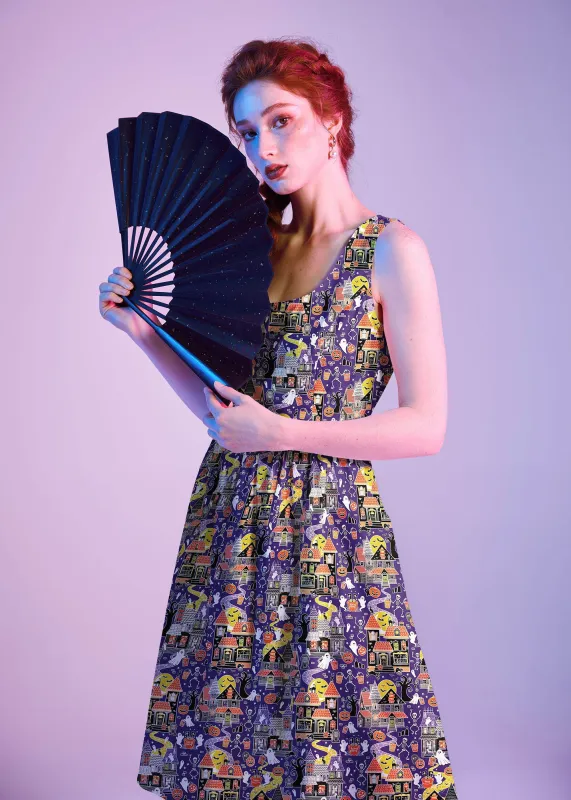 Retro Fit & Flare Dress Glow in the Dark Haunted House made by Retrolicious