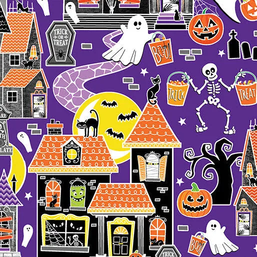 Retro Fit & Flare Dress Glow in the Dark Haunted House sold by Modcloth product image thumbnail 4