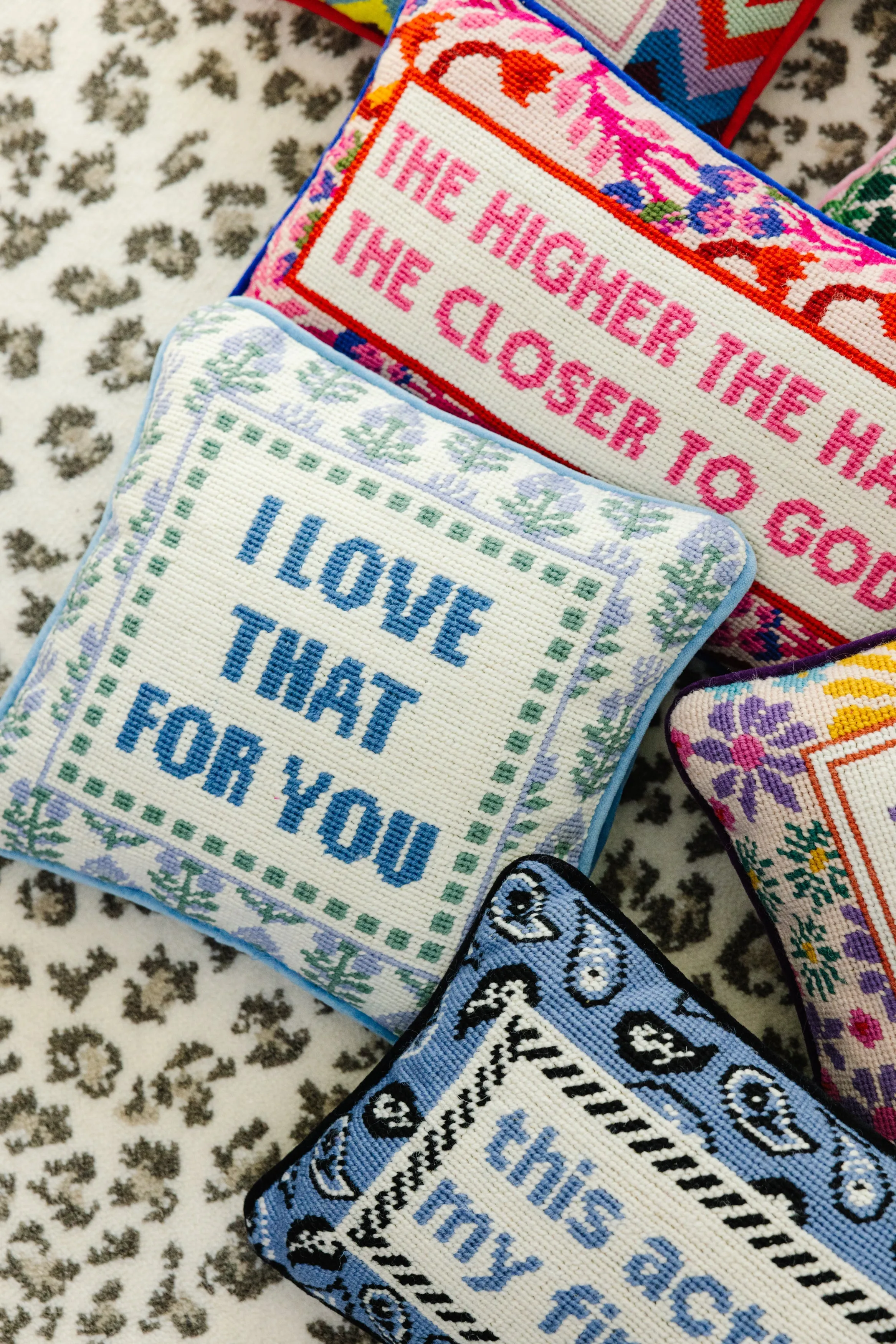 Needlepoint Pillow - I Love That for You sold by Modcloth product image thumbnail 4
