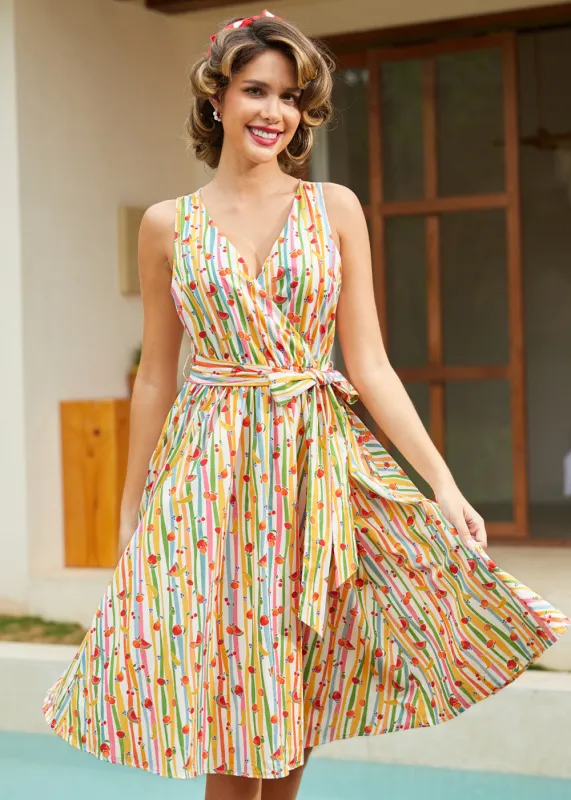 Instant Energy Faux-Wrap Dress made by Modcloth