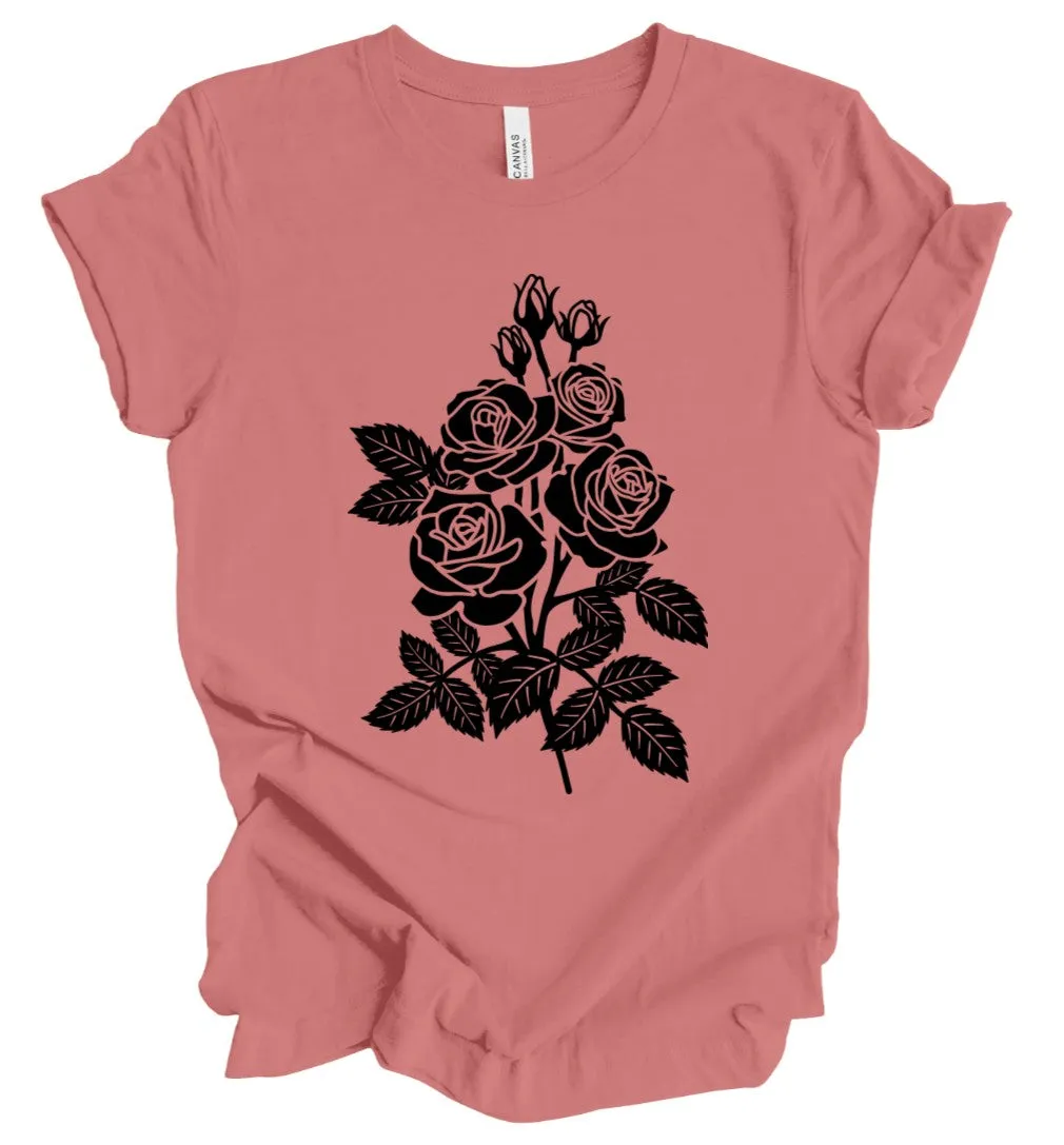 Black Roses T-Shirt: Dusty Rose sold by Modcloth product image thumbnail 2