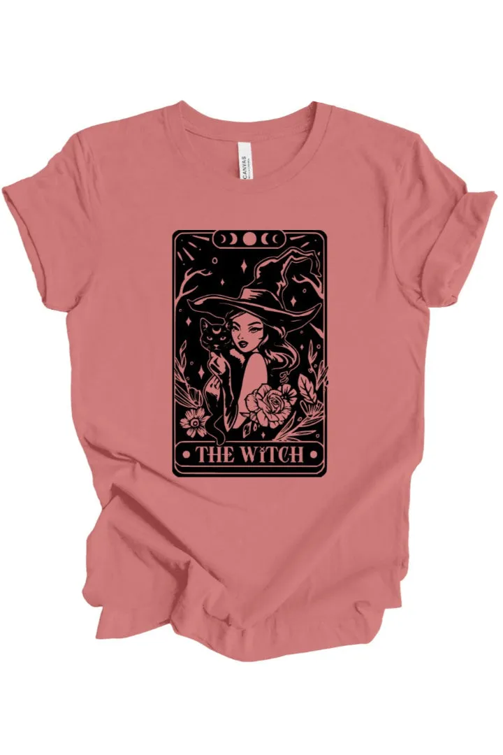 The Witch Tarot T-Shirt: Dusty Rose sold by Modcloth
